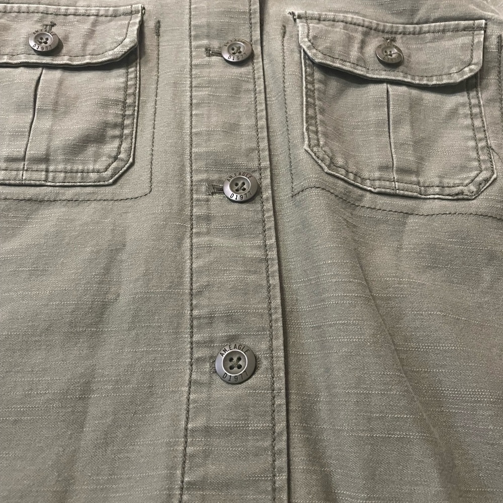 2014 American Eagle Utility Hooded Olive Green Jacket Adult Medium - Picture 4 of 7